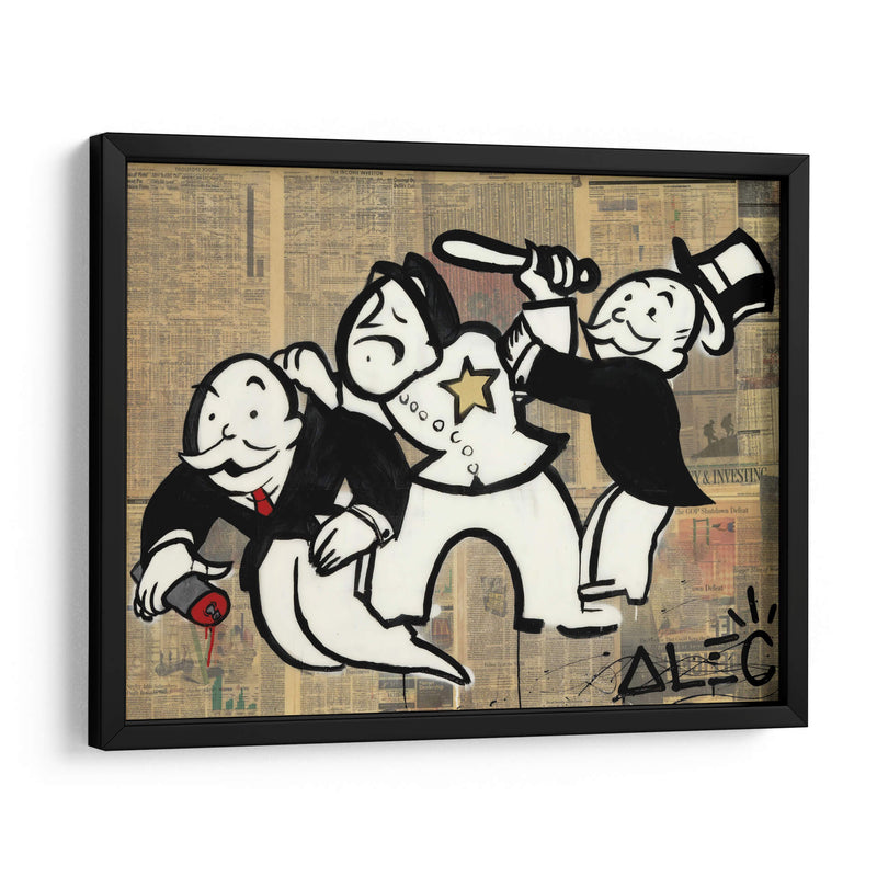 Arrested Monopoly - Alec Monopoly | Cuadro decorativo de Canvas Lab