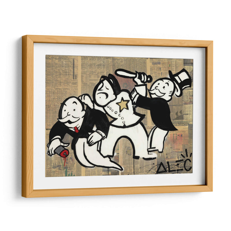 Arrested Monopoly - Alec Monopoly | Cuadro decorativo de Canvas Lab