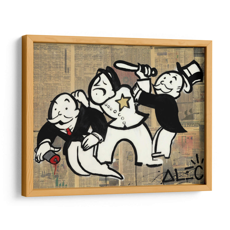 Arrested Monopoly - Alec Monopoly | Cuadro decorativo de Canvas Lab