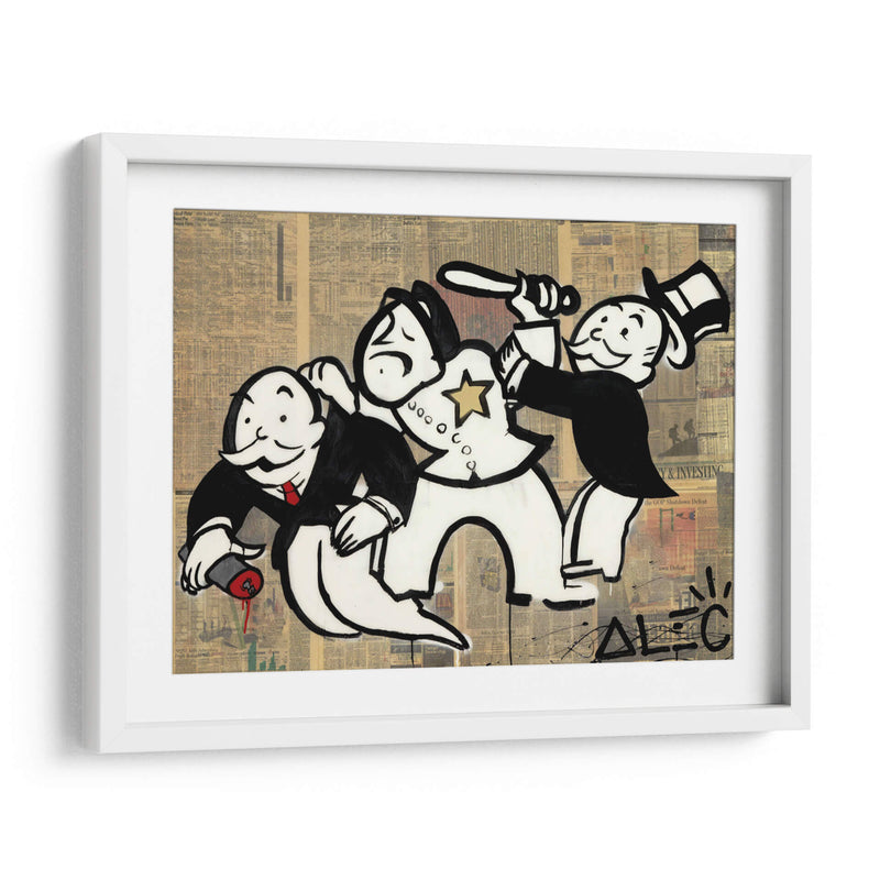 Arrested Monopoly - Alec Monopoly | Cuadro decorativo de Canvas Lab