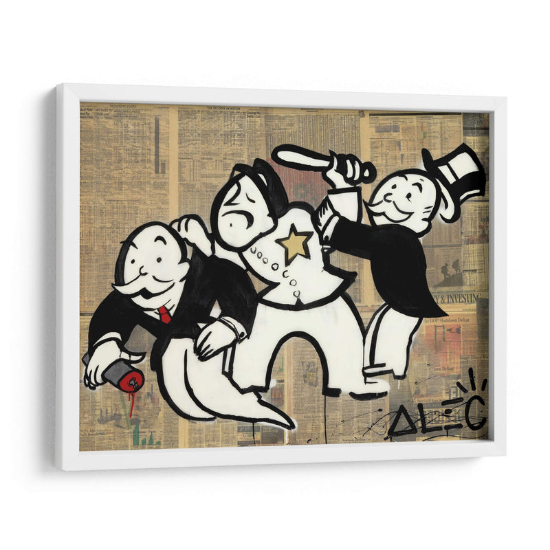 Arrested Monopoly - Alec Monopoly | Cuadro decorativo de Canvas Lab