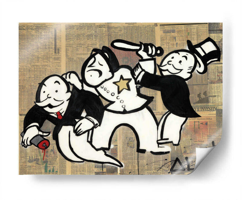 Arrested Monopoly - Alec Monopoly | Cuadro decorativo de Canvas Lab