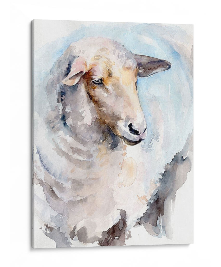 Ovejas De Acuarela I - Jennifer Paxton Parker | Cuadro decorativo de Canvas Lab