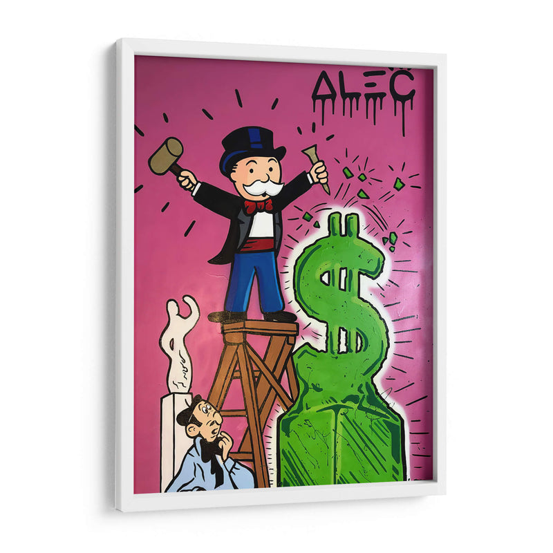 Estatua al dólar - Alec Monopoly | Cuadro decorativo de Canvas Lab