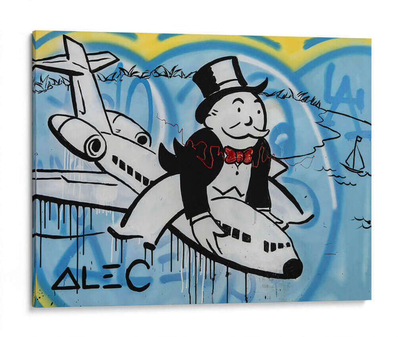 Flying High - Alec Monopoly | Cuadro decorativo de Canvas Lab