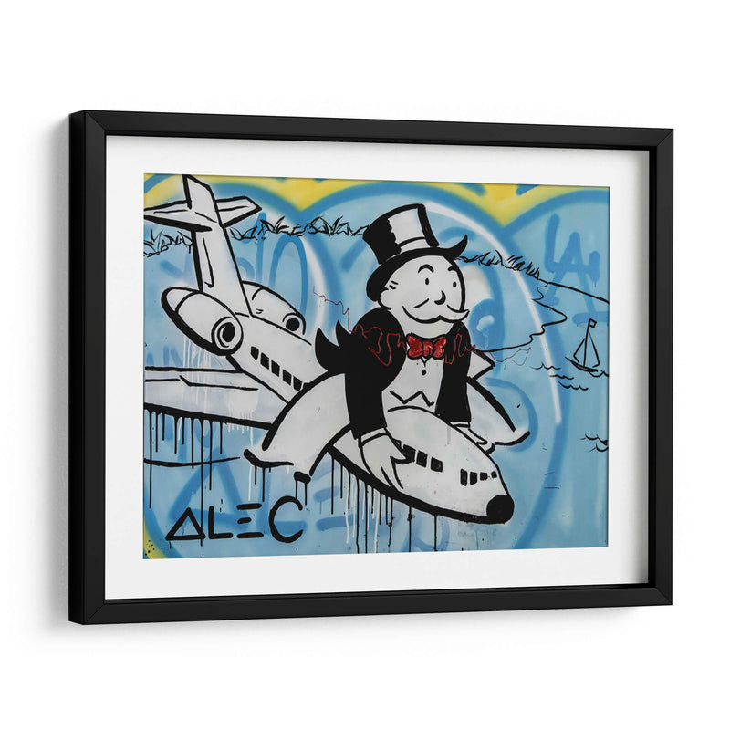 Flying High - Alec Monopoly | Cuadro decorativo de Canvas Lab