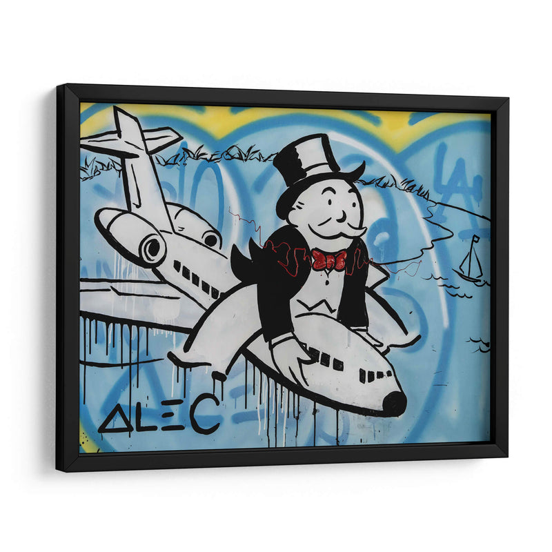 Flying High - Alec Monopoly | Cuadro decorativo de Canvas Lab