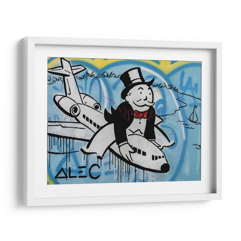 Flying High - Alec Monopoly | Cuadro decorativo de Canvas Lab