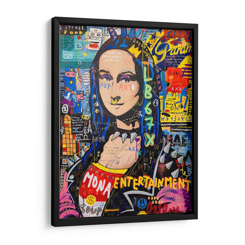 Mona Lisa Pop - Alec Monopoly | Cuadro decorativo de Canvas Lab
