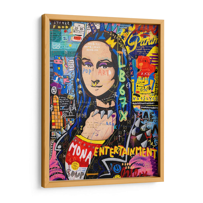 Mona Lisa Pop - Alec Monopoly | Cuadro decorativo de Canvas Lab