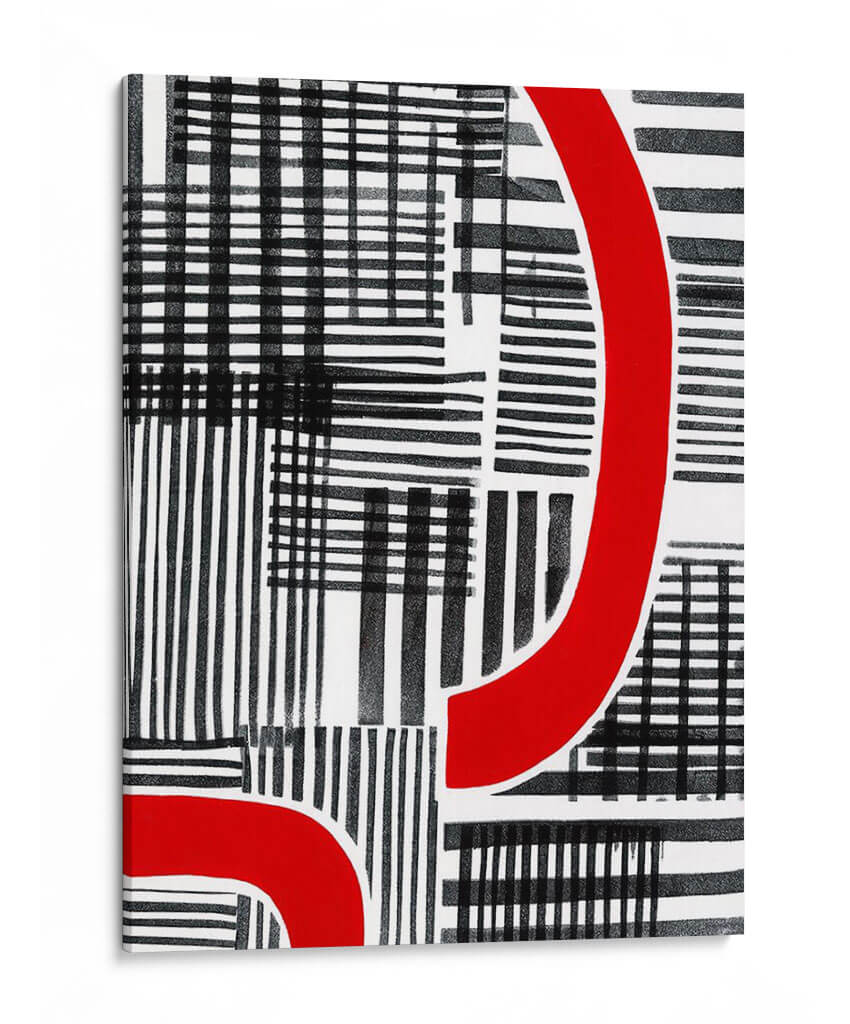 Rojo Interrumpido I - Regina Moore | Cuadro decorativo de Canvas Lab