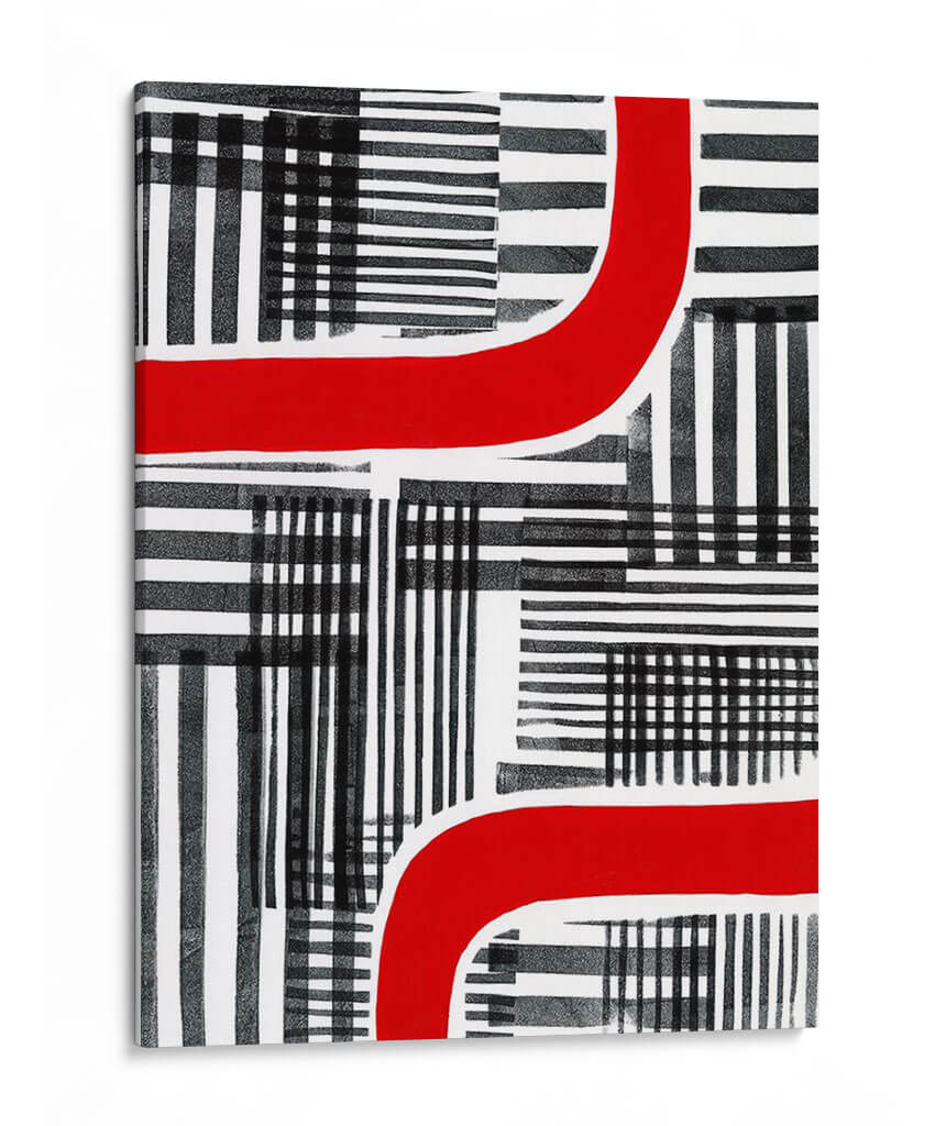 Rojo Interrumpido Ii - Regina Moore | Cuadro decorativo de Canvas Lab