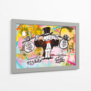 Money Weightlifter - Alec Monopoly | Cuadro decorativo de Canvas Lab