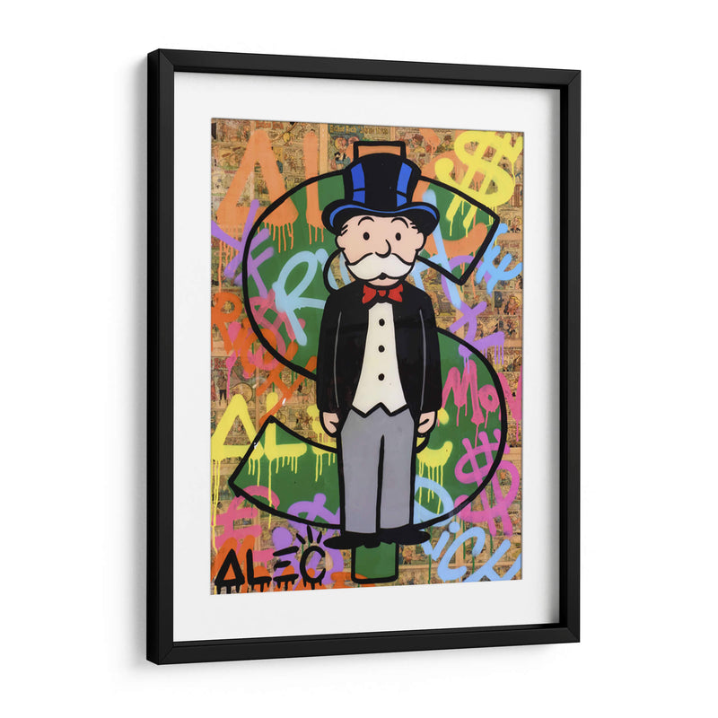 Monopoly dollar sign - Alec Monopoly | Cuadro decorativo de Canvas Lab