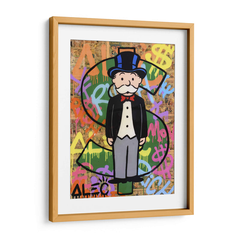 Monopoly dollar sign - Alec Monopoly | Cuadro decorativo de Canvas Lab