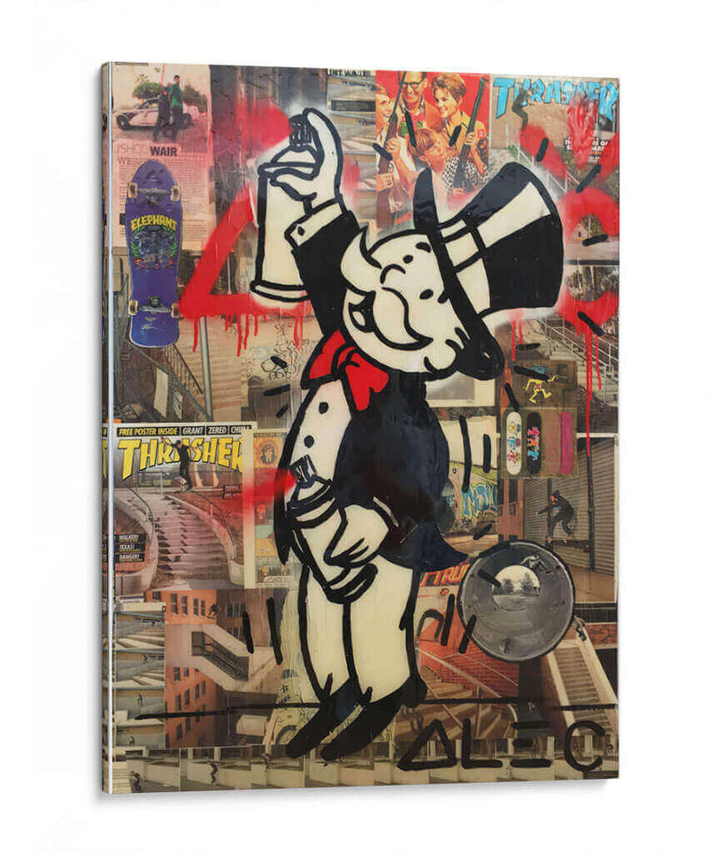 Monopoly Man - Alec Monopoly | Cuadro decorativo de Canvas Lab