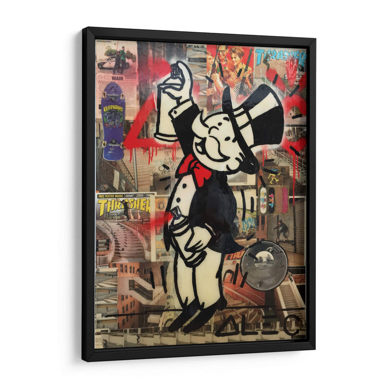 Monopoly Man - Alec Monopoly | Cuadro decorativo de Canvas Lab