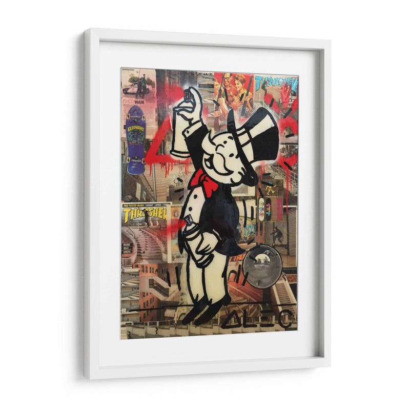 Monopoly Man - Alec Monopoly | Cuadro decorativo de Canvas Lab