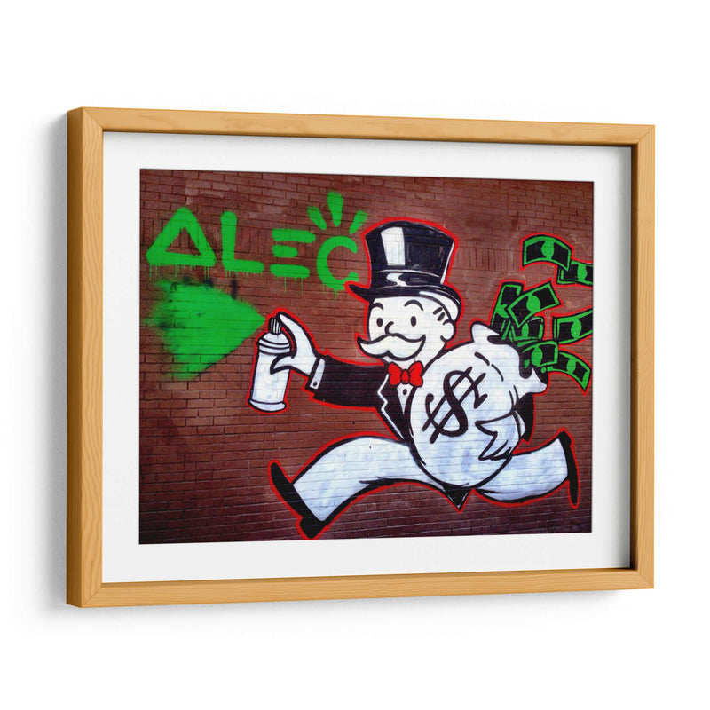 Spray the Green - Alec Monopoly | Cuadro decorativo de Canvas Lab