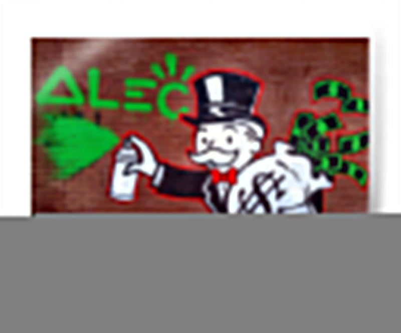 Spray the Green - Alec Monopoly | Cuadro decorativo de Canvas Lab