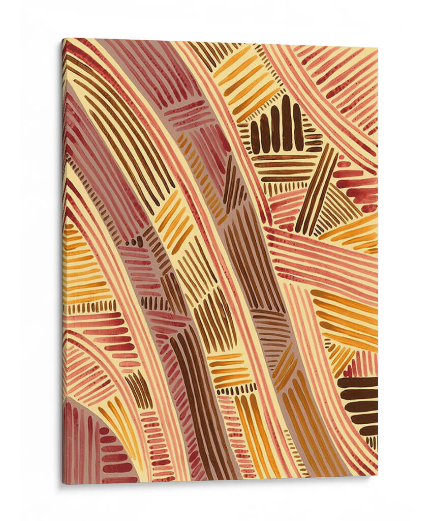 Bandas De Patrón I - Regina Moore | Cuadro decorativo de Canvas Lab