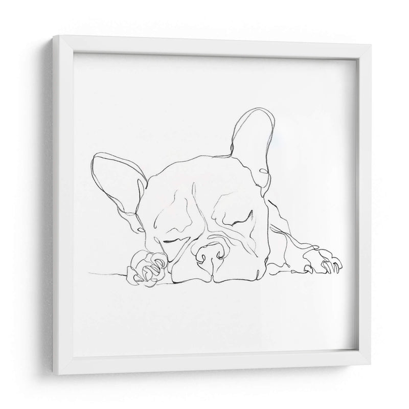 Bulldog Francés Contorno I - Ethan Harper | Cuadro decorativo de Canvas Lab