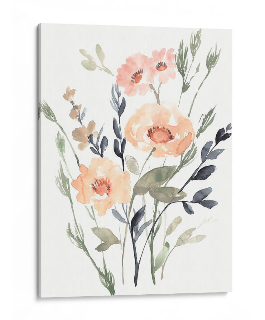 Peach Y Paynes Bouquet I - Jennifer Goldberger | Cuadro decorativo de Canvas Lab