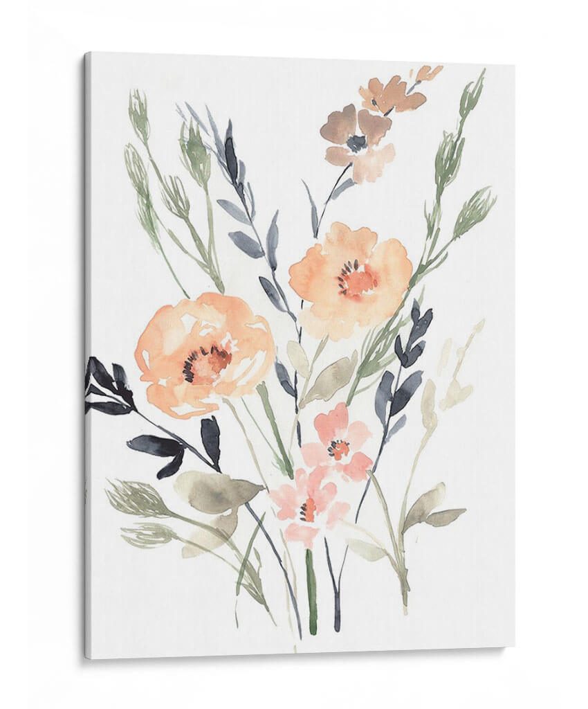 Peach Y Paynes Bouquet Ii - Jennifer Goldberger | Cuadro decorativo de Canvas Lab
