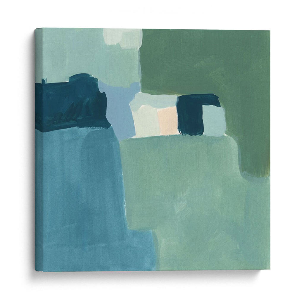 Teal Y Sage Ii - Susan Savory | Cuadro decorativo de Canvas Lab