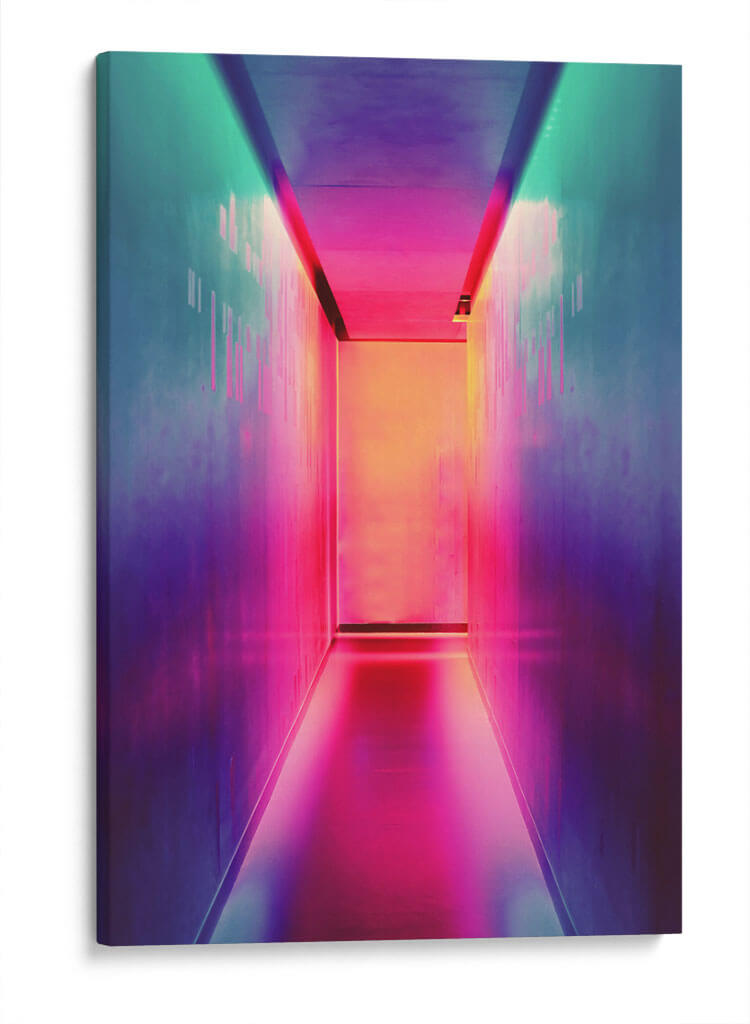 Pasillo neón | Cuadro decorativo de Canvas Lab