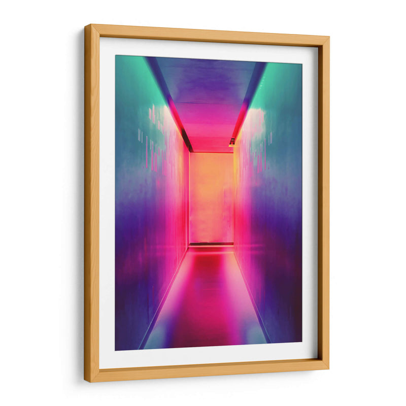 Pasillo neón | Cuadro decorativo de Canvas Lab