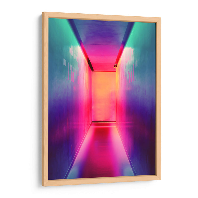 Pasillo neón | Cuadro decorativo de Canvas Lab