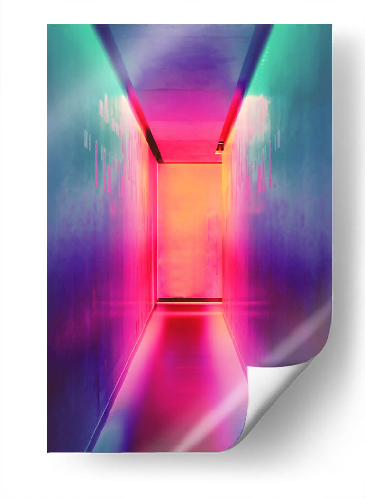 Pasillo neón | Cuadro decorativo de Canvas Lab