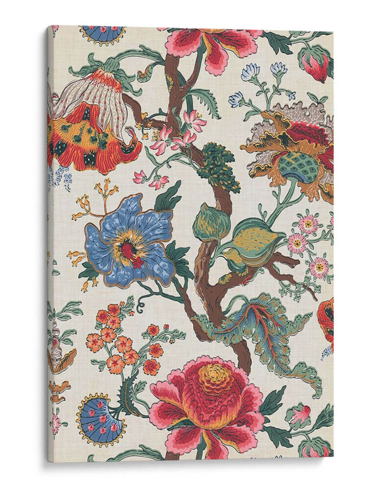 Vintage Jacobean Floral I - Shima Shanti | Cuadro decorativo de Canvas Lab