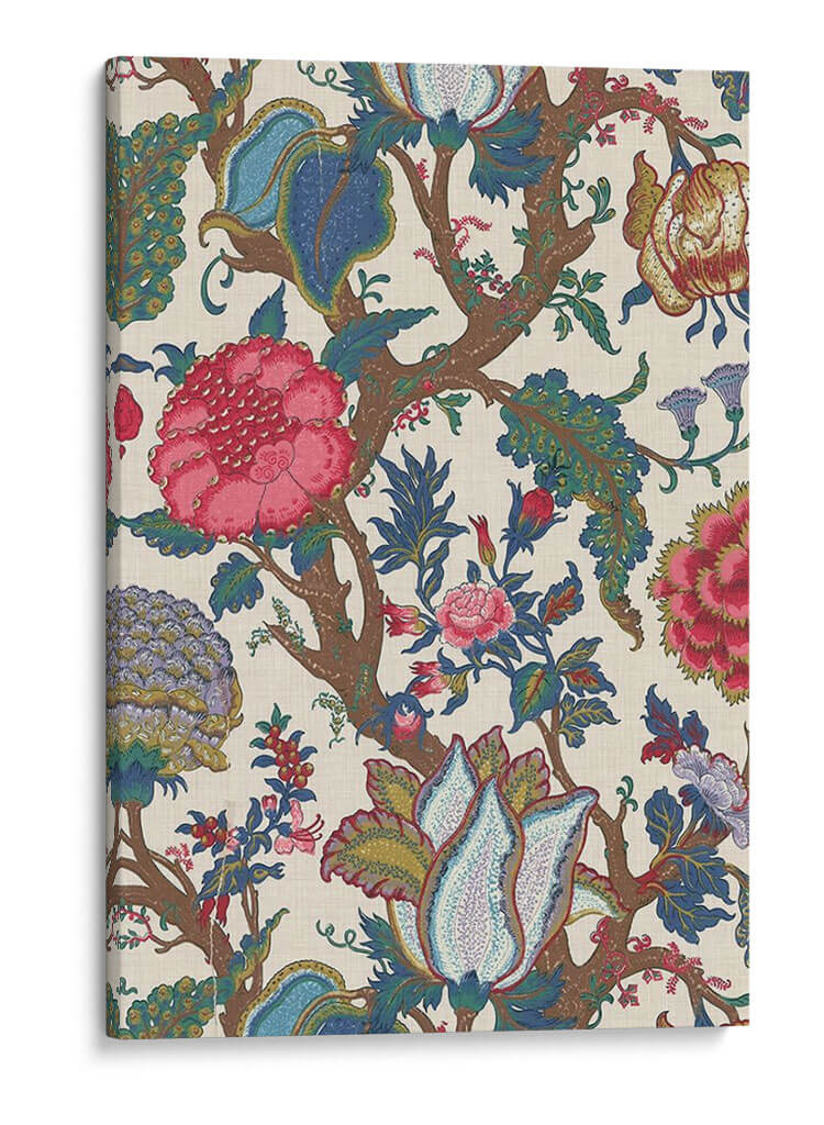 Vintage Jacobean Floral Ii - Shima Shanti | Cuadro decorativo de Canvas Lab