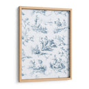 Diseño De Toile En Azul - Shima Shanti | Cuadro decorativo de Canvas Lab