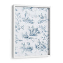 Diseño De Toile En Azul - Shima Shanti | Cuadro decorativo de Canvas Lab