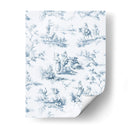 Diseño De Toile En Azul - Shima Shanti | Cuadro decorativo de Canvas Lab