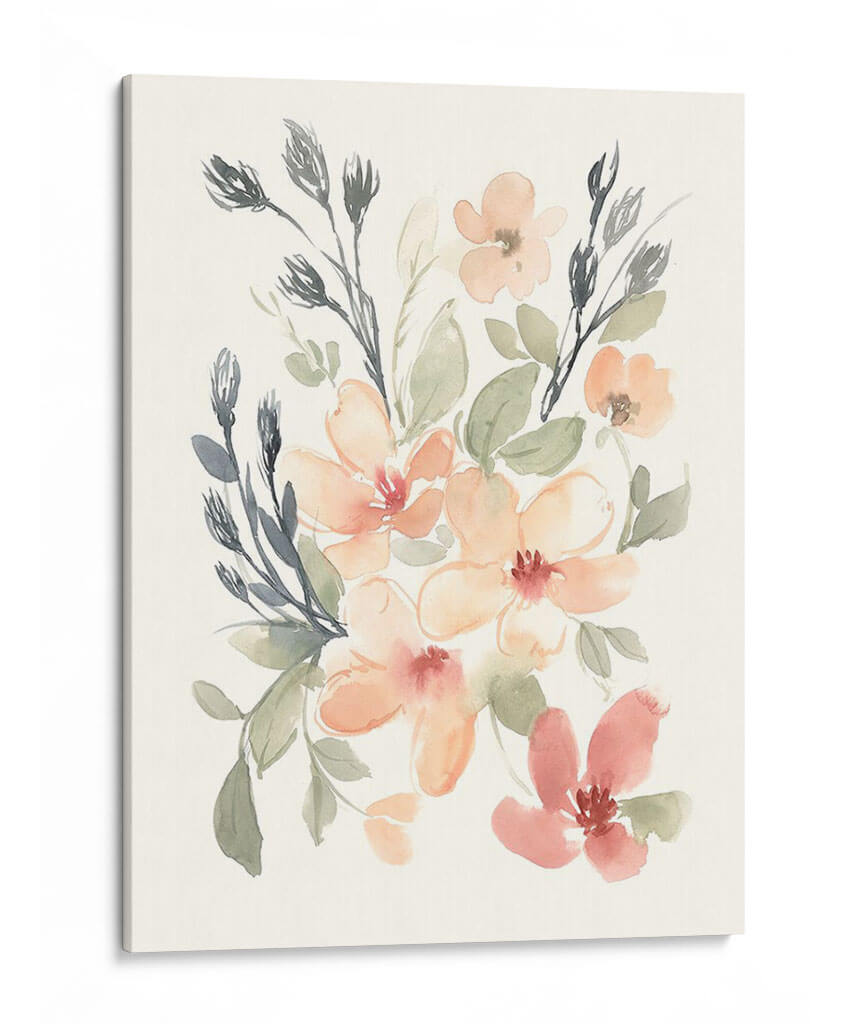 Floraciones Rosa De Peachy I - Jennifer Goldberger | Cuadro decorativo de Canvas Lab