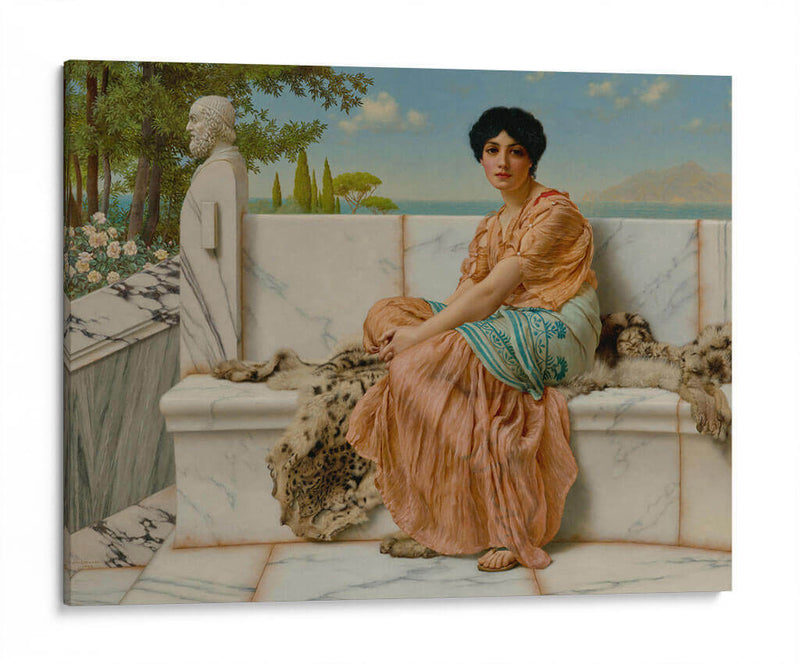 En los días de Safo - John William Godward | Cuadro decorativo de Canvas Lab