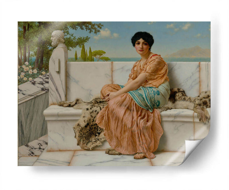 En los días de Safo - John William Godward | Cuadro decorativo de Canvas Lab