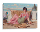 La mascota tranquila - John William Godward | Cuadro decorativo de Canvas Lab