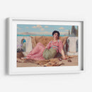 La mascota tranquila - John William Godward | Cuadro decorativo de Canvas Lab