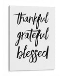 Agradecido y bendecido | Cuadro decorativo de Canvas Lab