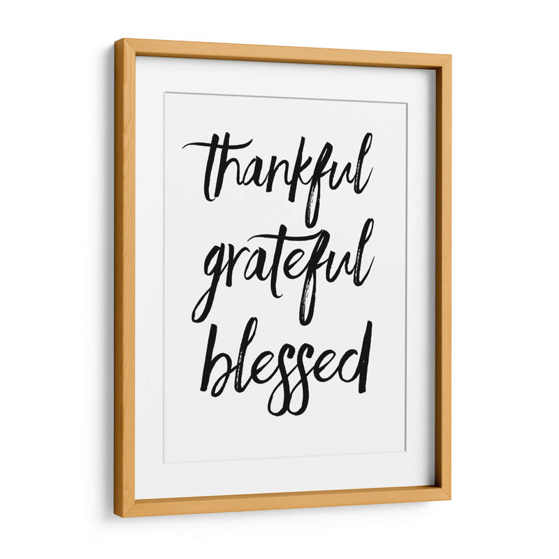 Agradecido y bendecido | Cuadro decorativo de Canvas Lab
