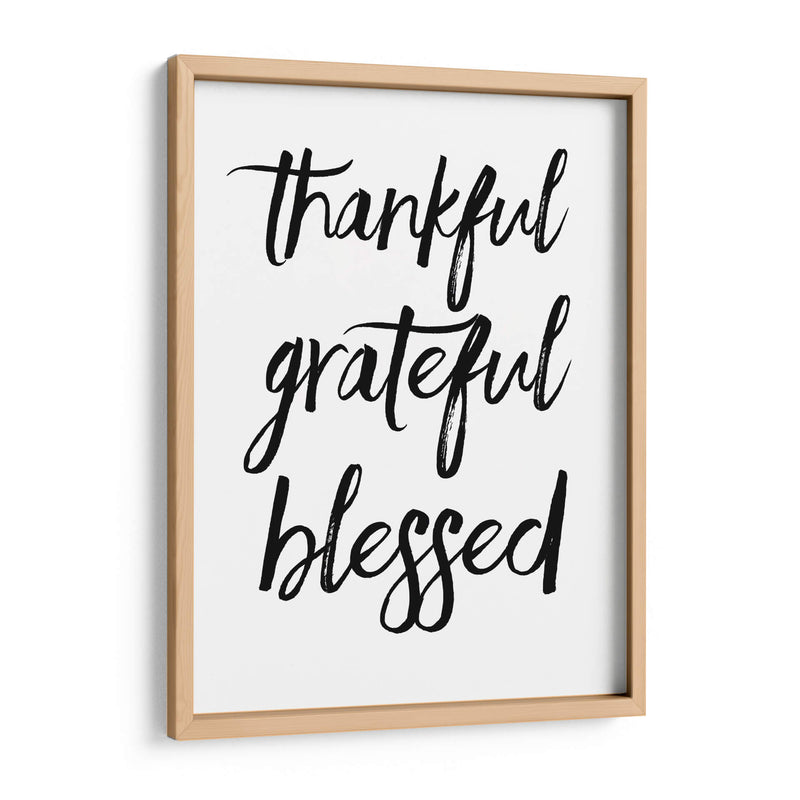 Agradecido y bendecido | Cuadro decorativo de Canvas Lab