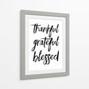 Agradecido y bendecido | Cuadro decorativo de Canvas Lab