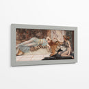 Travesura y reposo - John William Godward | Cuadro decorativo de Canvas Lab