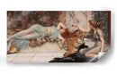 Travesura y reposo - John William Godward | Cuadro decorativo de Canvas Lab