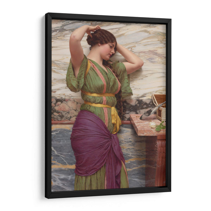 Una reflexión justa - John William Godward | Cuadro decorativo de Canvas Lab